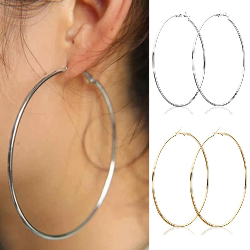 3-10cm Circle Hoop Earrings