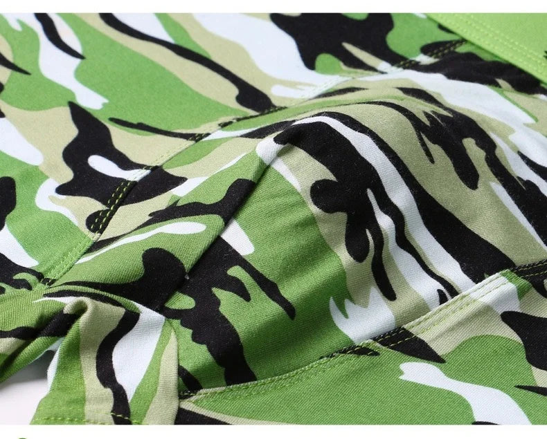 4Pcs Men's Camouflage Breathable Boxer Shorts -Size L-5XL