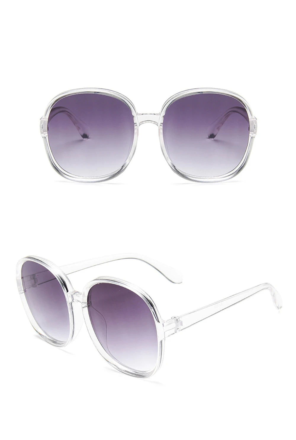 Woman's Oversized Round Frame Sunglasses