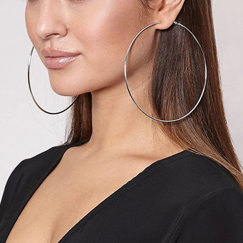 3-10cm Circle Hoop Earrings