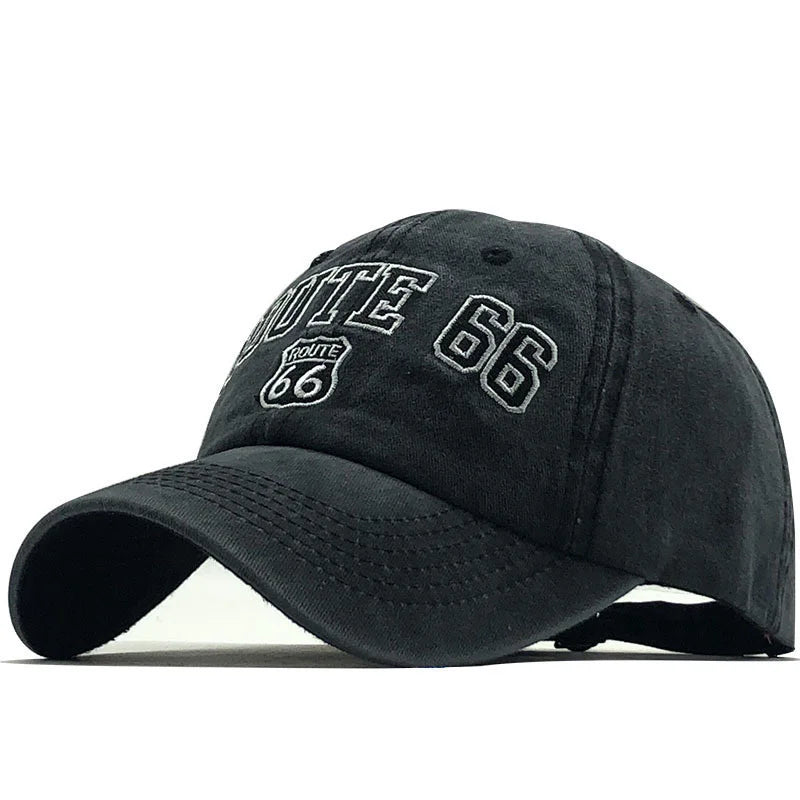 Embroider Baseball Cap -route 66