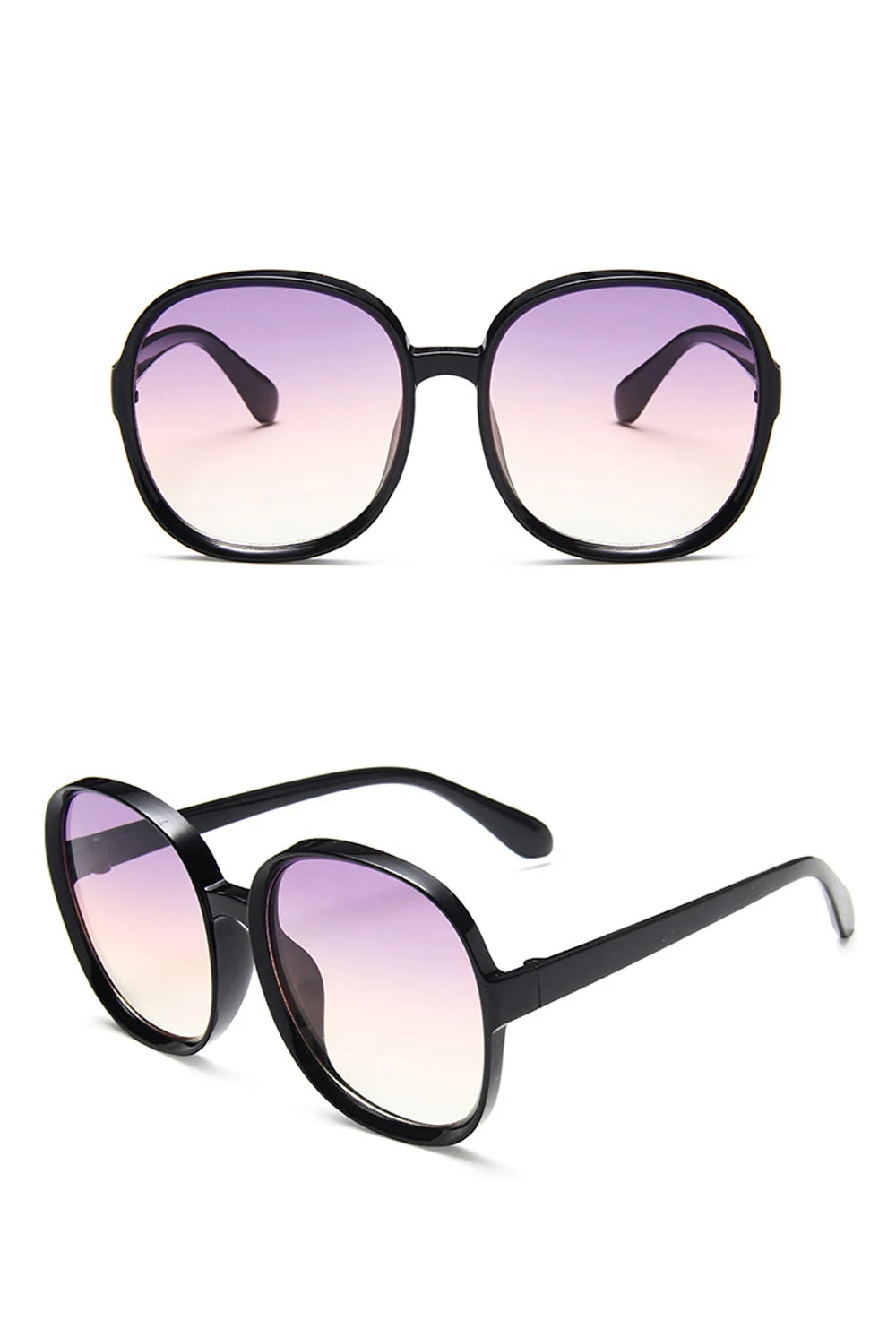 Woman's Oversized Round Frame Sunglasses