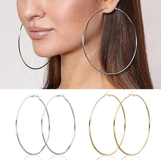 3-10cm Circle Hoop Earrings