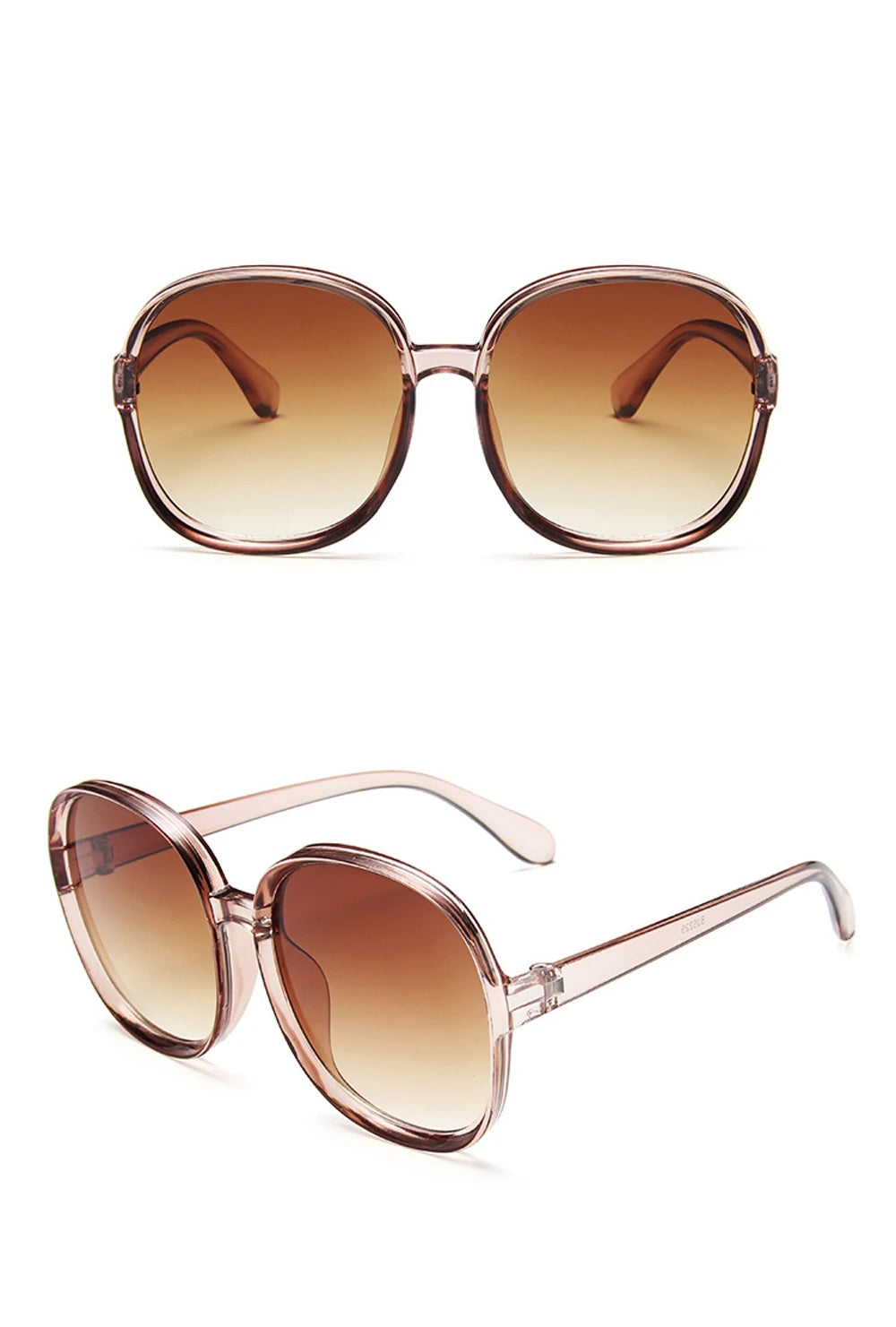 Woman's Oversized Round Frame Sunglasses