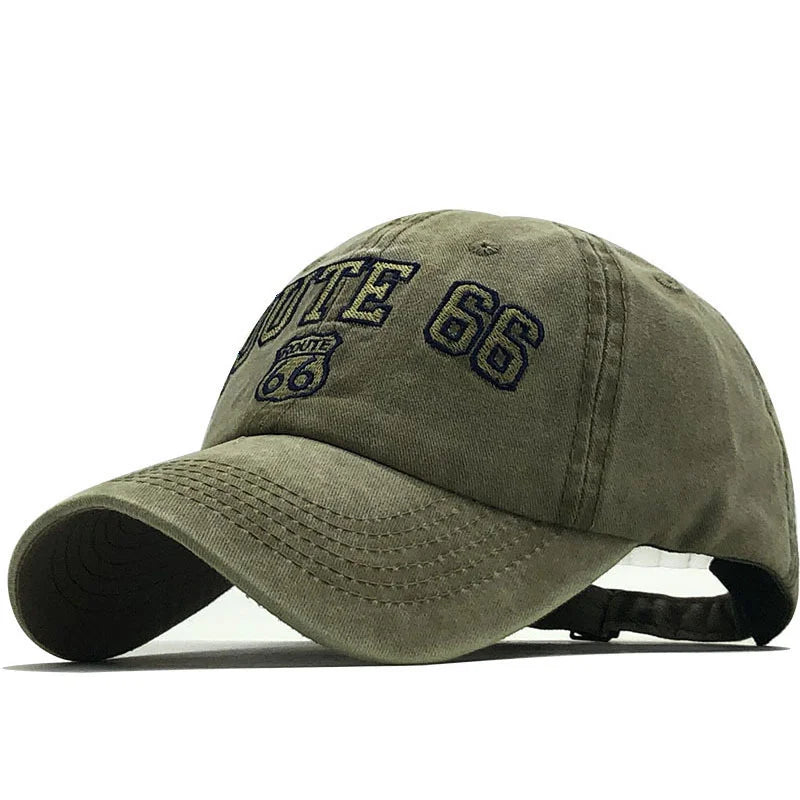 Embroider Baseball Cap -route 66