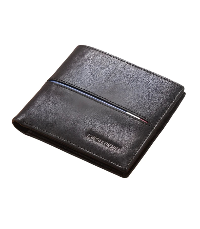 Men's Leather Wallets- Multi-Functional Cowhide Slim Genuine Leather