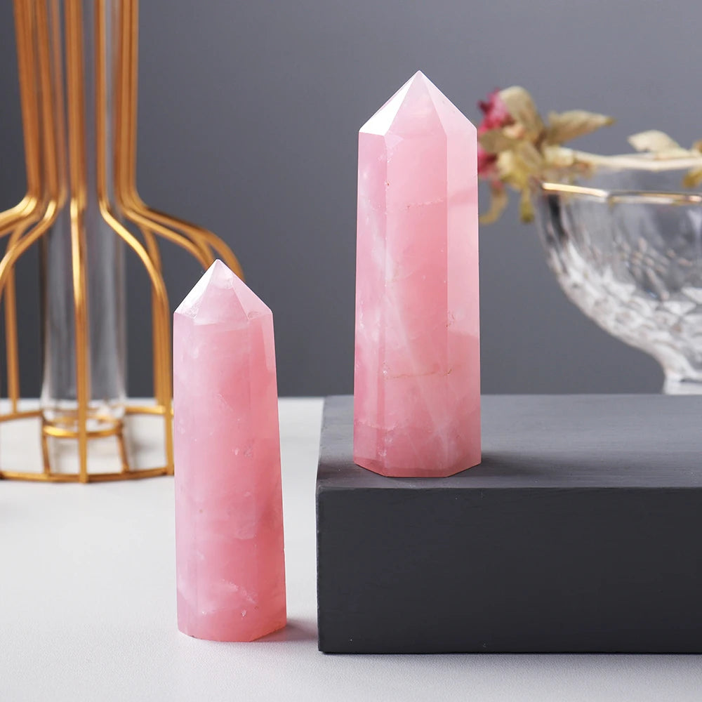 1pc- Natural  Rose Quartz  Crystal Point