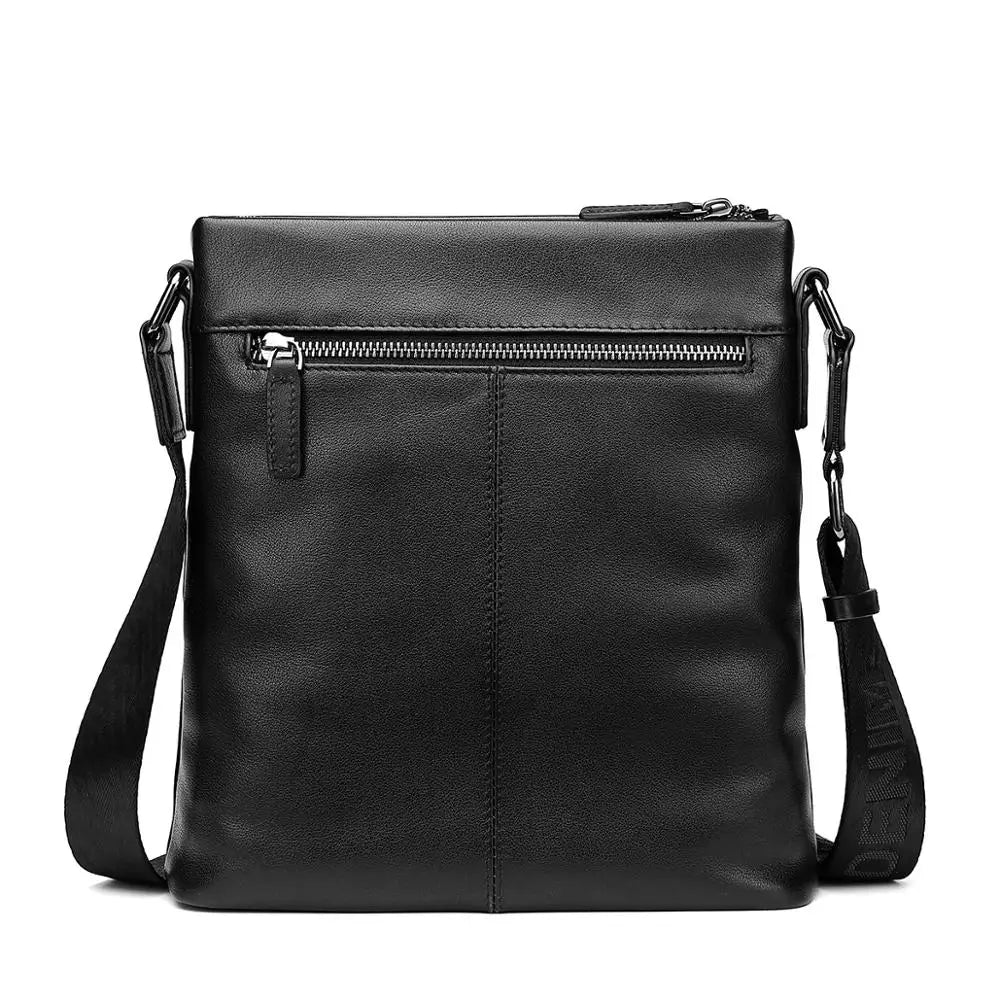 Men's Soft Genuine Leather Messenger Bag