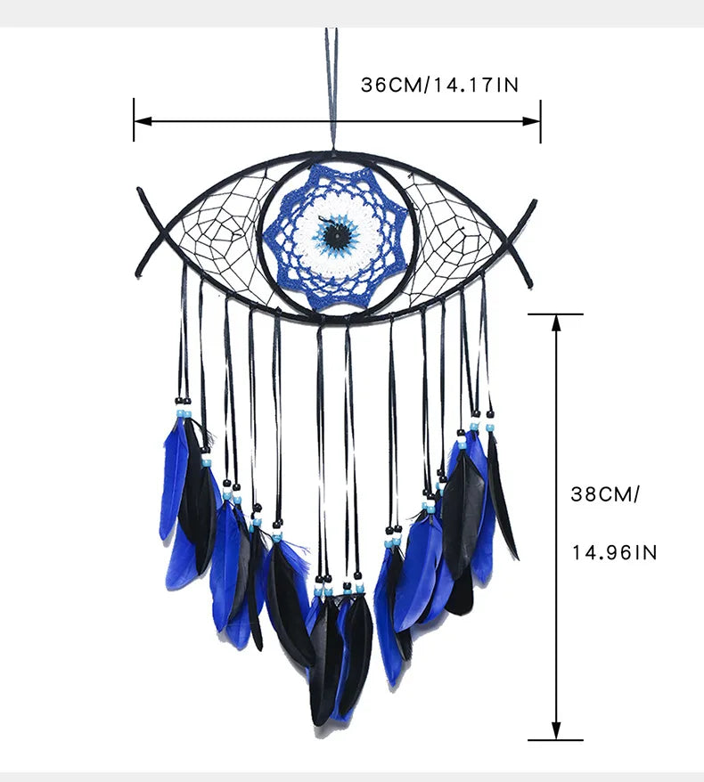 Evil Eye Dream Catcher-hanging wall art