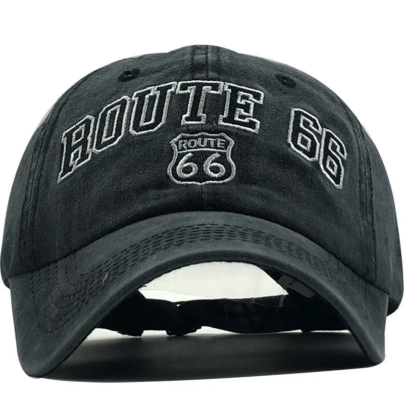 Embroider Baseball Cap -route 66