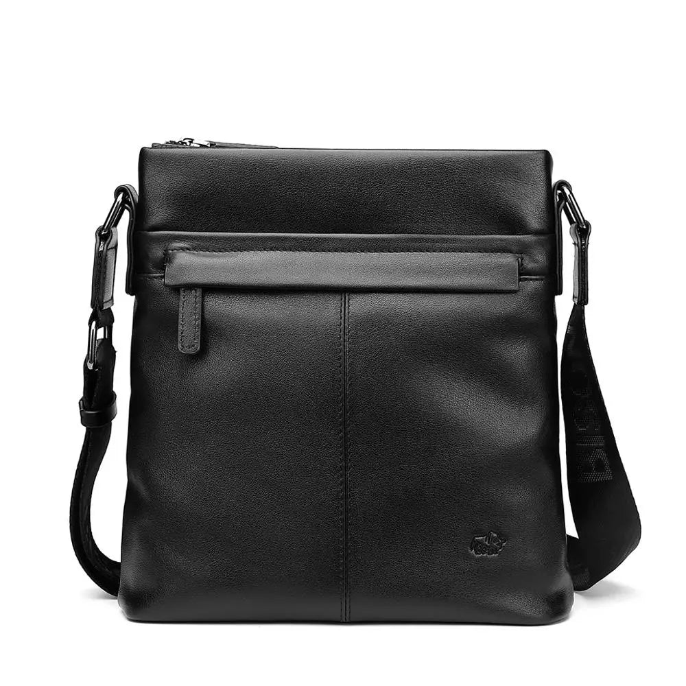 Men's Soft Genuine Leather Messenger Bag