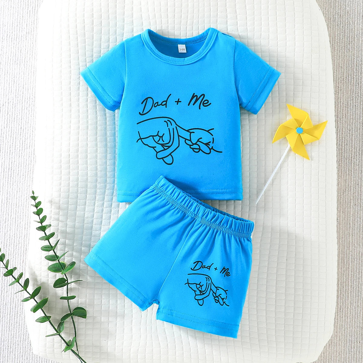 2PC Set- Boys Short Sleeve T-shirt and Shorts Outfit- 3-24Months