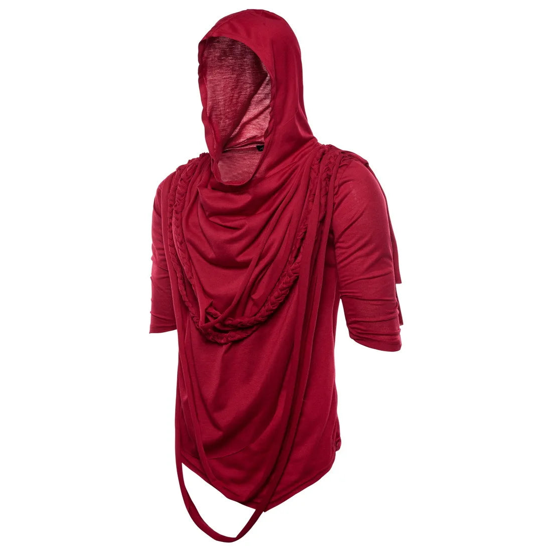 Men's hooded T-shirts with Pile collar design - S - XXL