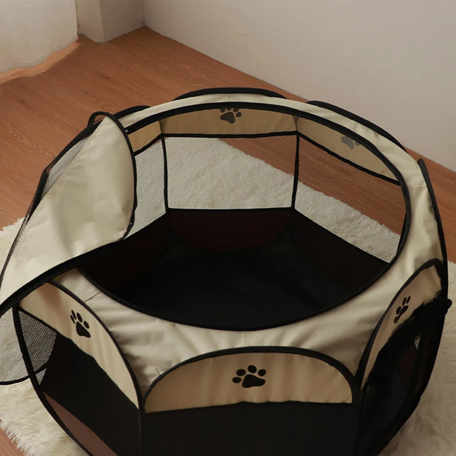 Enclosed, Portable Pet Playpen