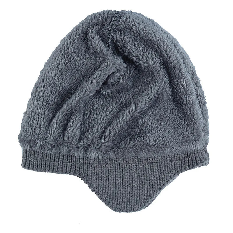 Unisex Wool Winter Knitted Fleece Hat