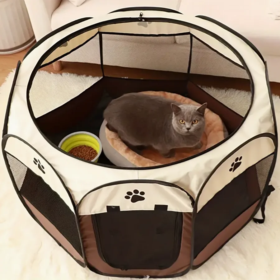 Enclosed, Portable Pet Playpen