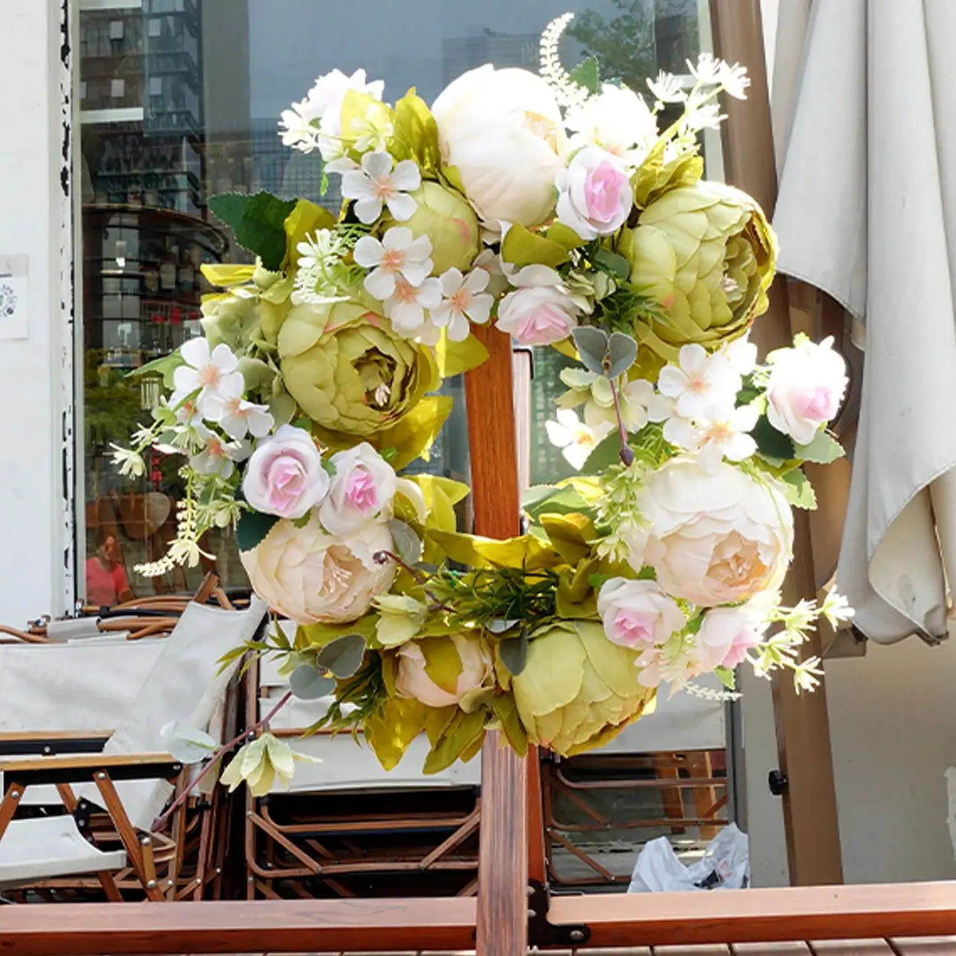 Peony Door Wreath