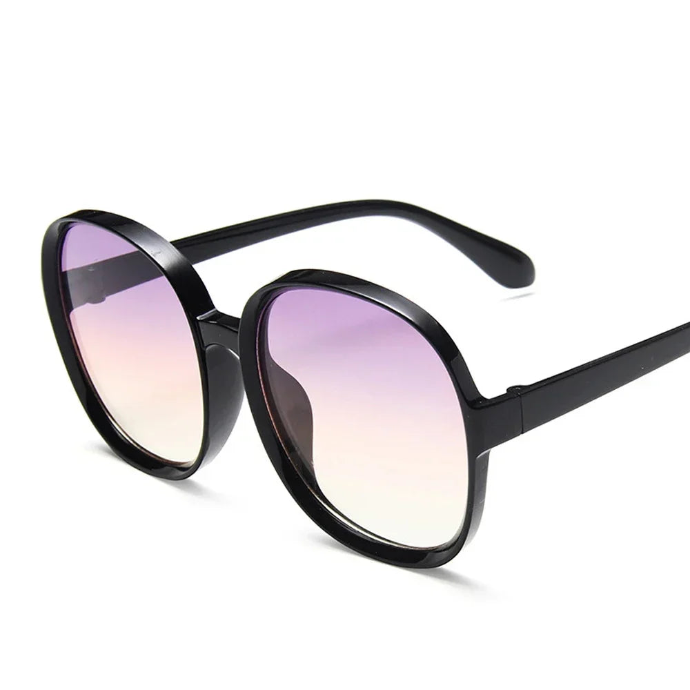 Woman's Oversized Round Frame Sunglasses