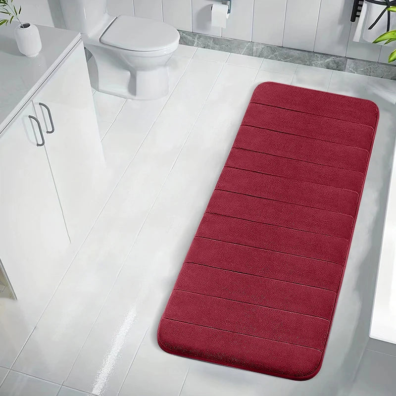 Coral velvet Bathroom Mats + Toilet