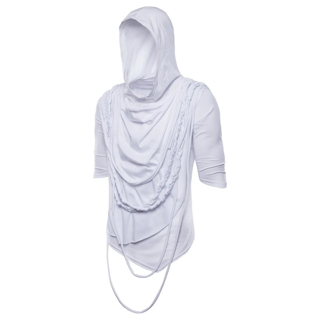 Men's hooded T-shirts with Pile collar design - S - XXL