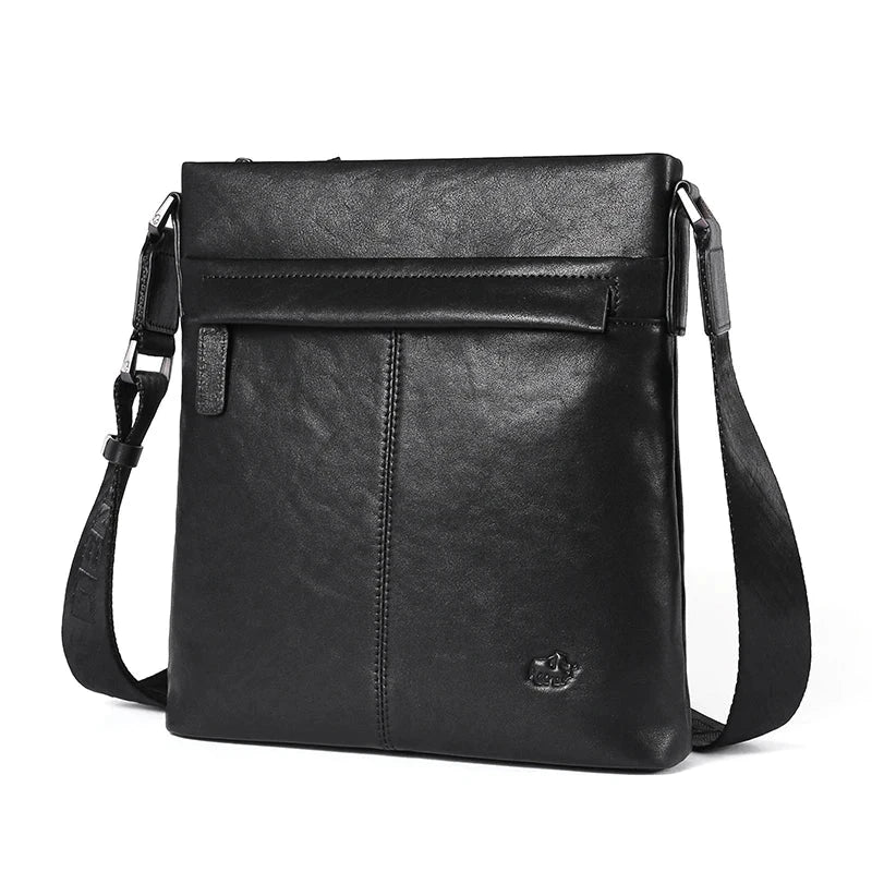 Men's Soft Genuine Leather Messenger Bag