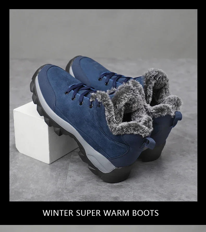 Men Winter Snow Boots with warm Fur lining