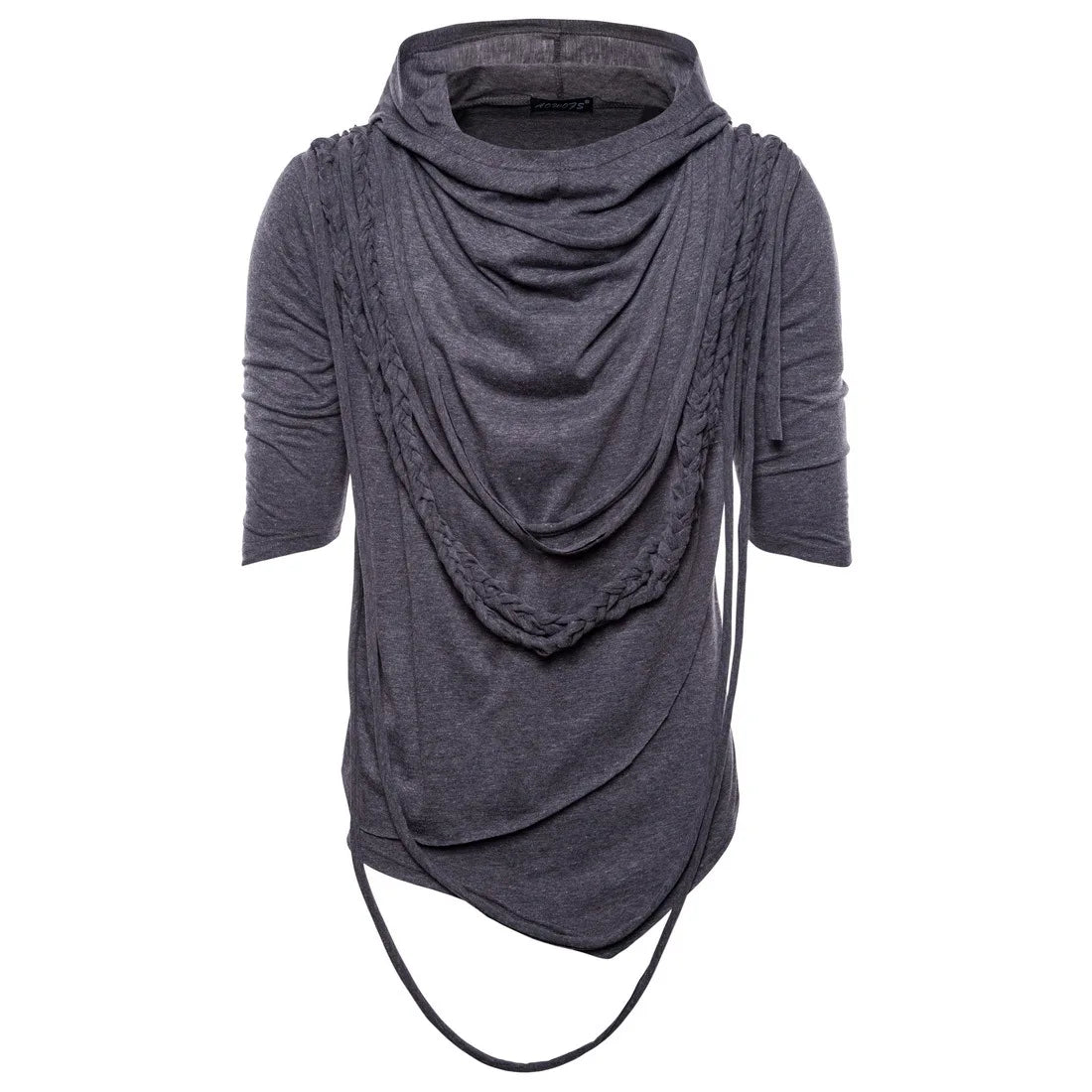 Men's hooded T-shirts with Pile collar design - S - XXL