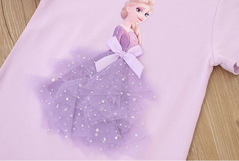 GIRLS FROZEN ELSA T-SHIRT