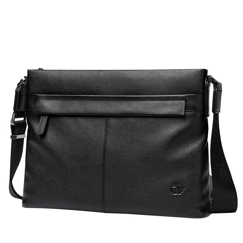 Men's Soft Genuine Leather Messenger Bag