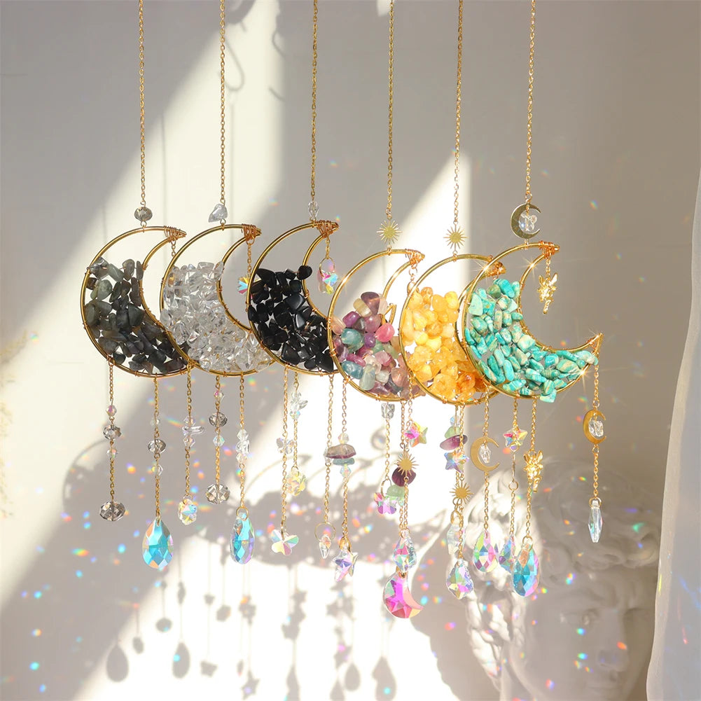 Crystal Moon Suncatcher