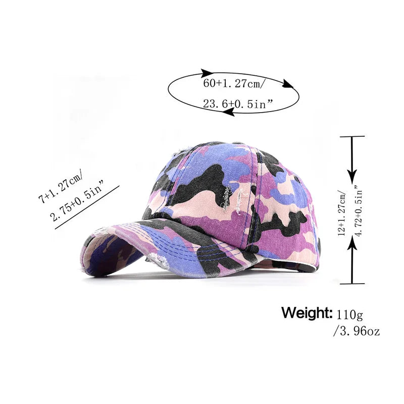 Women's Camouflage Baseball Cap