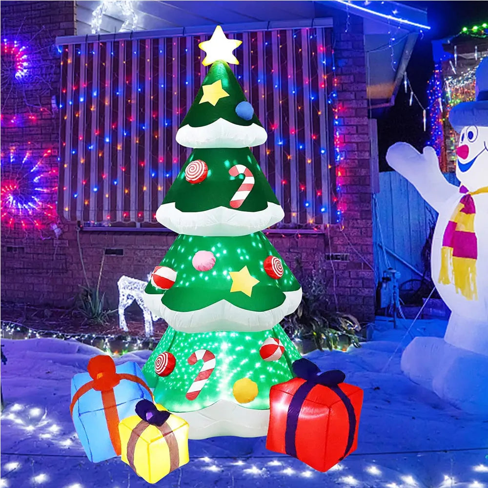 2.1M/7FT LED Inflatable Christmas Tree W/gifts