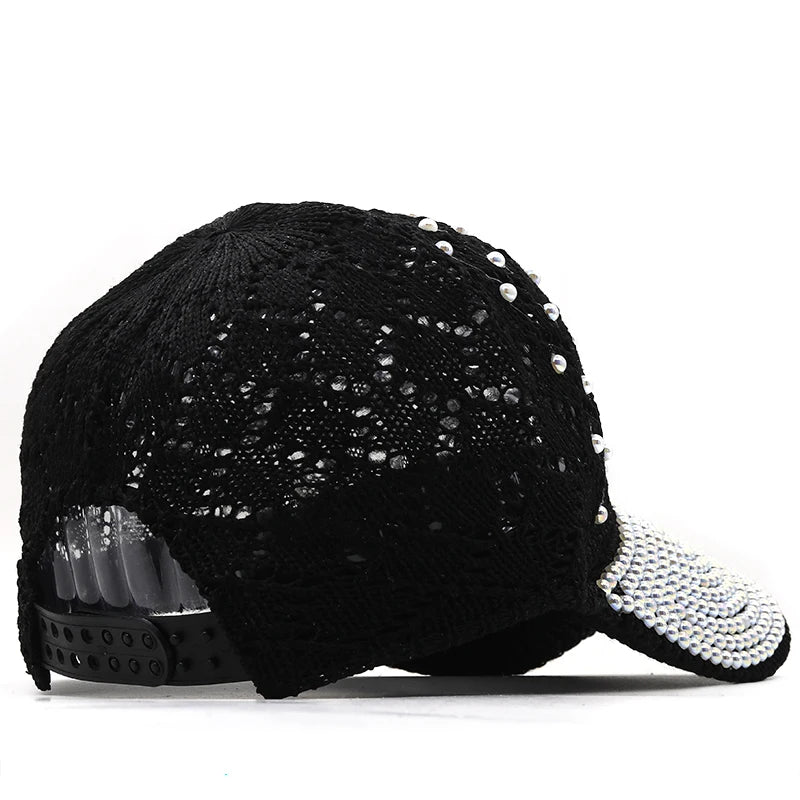 Women's Sequin Rhinestone Baseball Cap