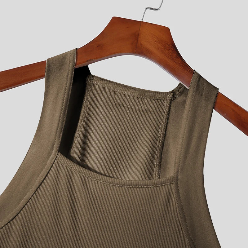 Men's Square-neck Tank Tops