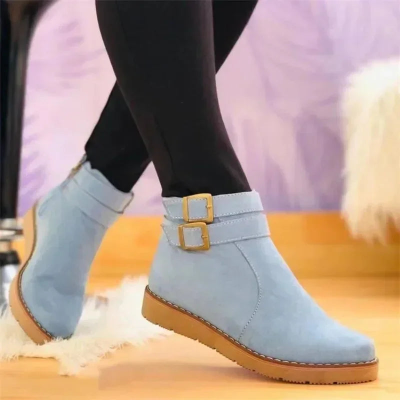 Women's  Flat Suede Ankle Boots