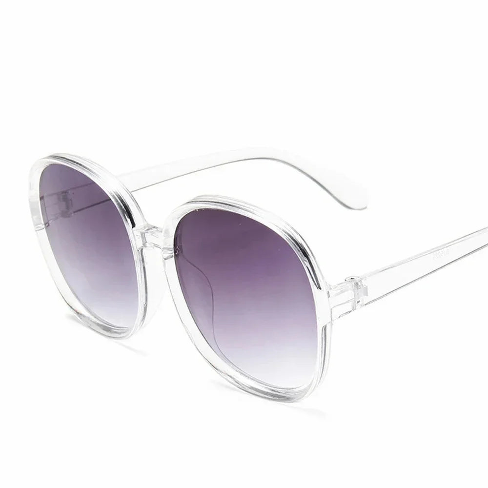 Woman's Oversized Round Frame Sunglasses