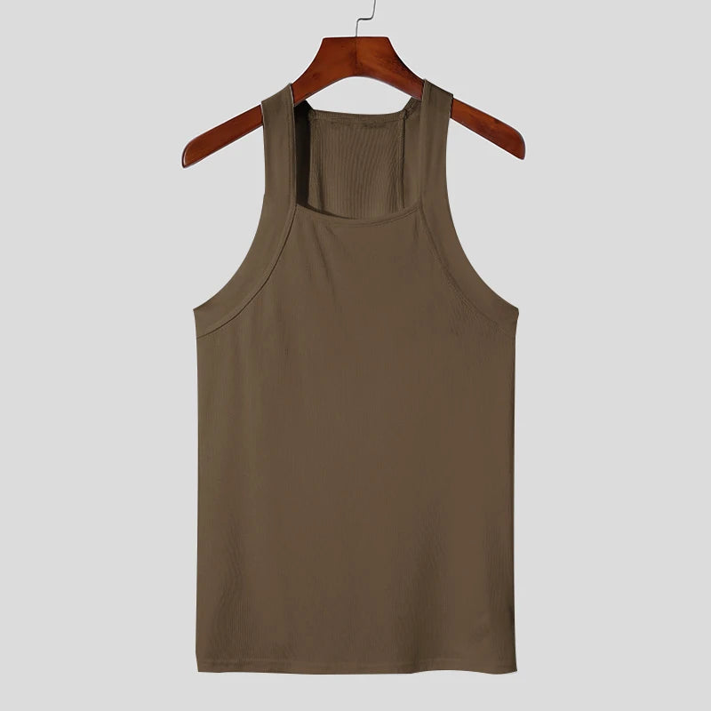 Men's Square-neck Tank Tops