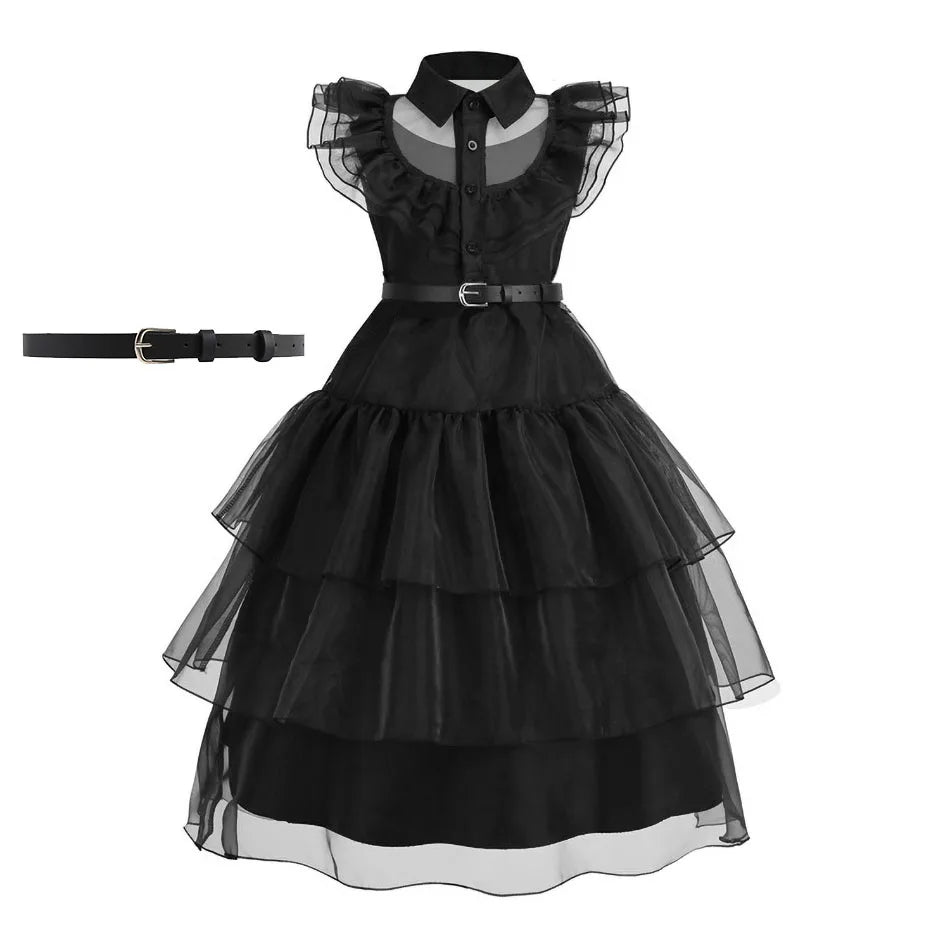 Girls Wednesday Dress Halloween Costume