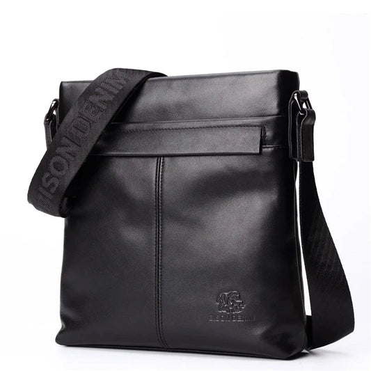 Men's Soft Genuine Leather Messenger Bag