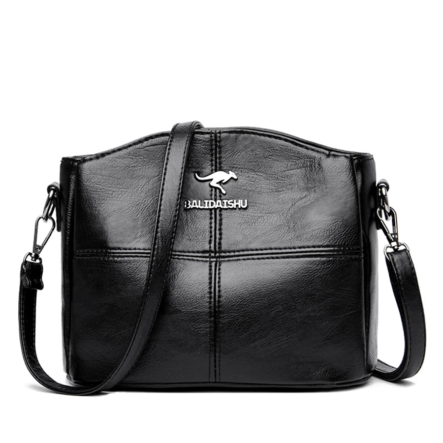 Woman's Soft Leather Handbag -Crossbody Bags