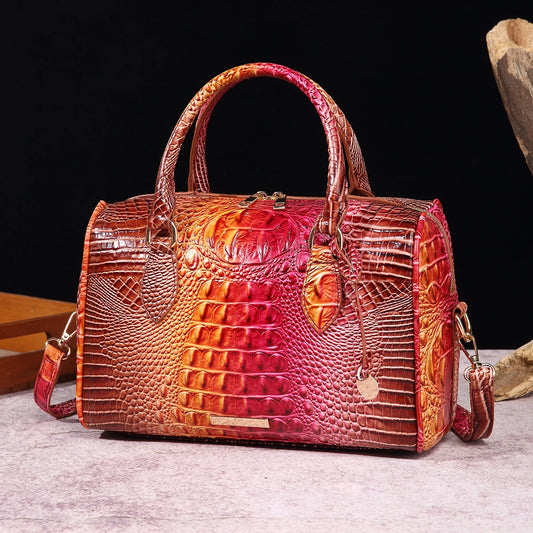 colorful Crocodile Handbag