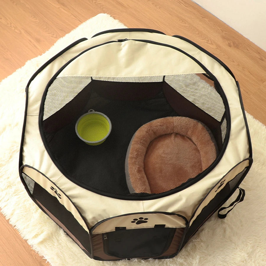 Enclosed, Portable Pet Playpen