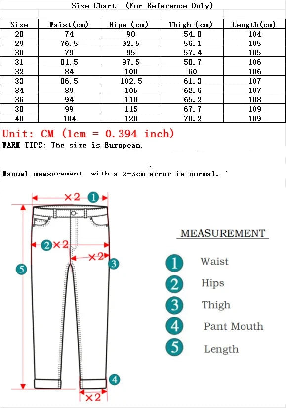 Men's Blue Jeans - Straight Leg