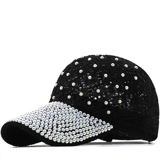 Women's Sequin Rhinestone Baseball Cap