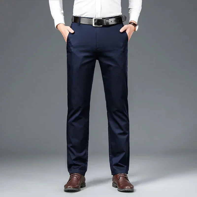 Men's Elastic Business Casual Suit Pants -Thin Fit