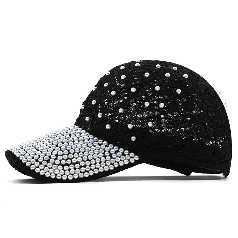 Women's Sequin Rhinestone Baseball Cap