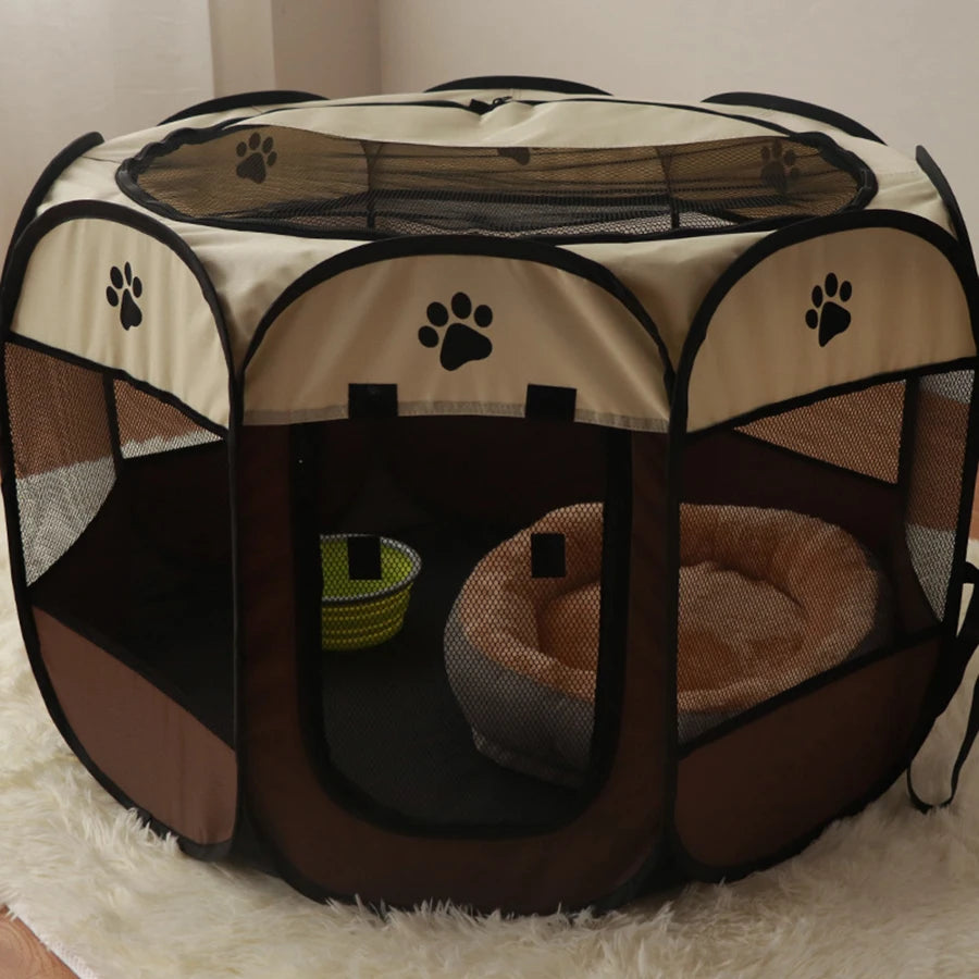 Enclosed, Portable Pet Playpen