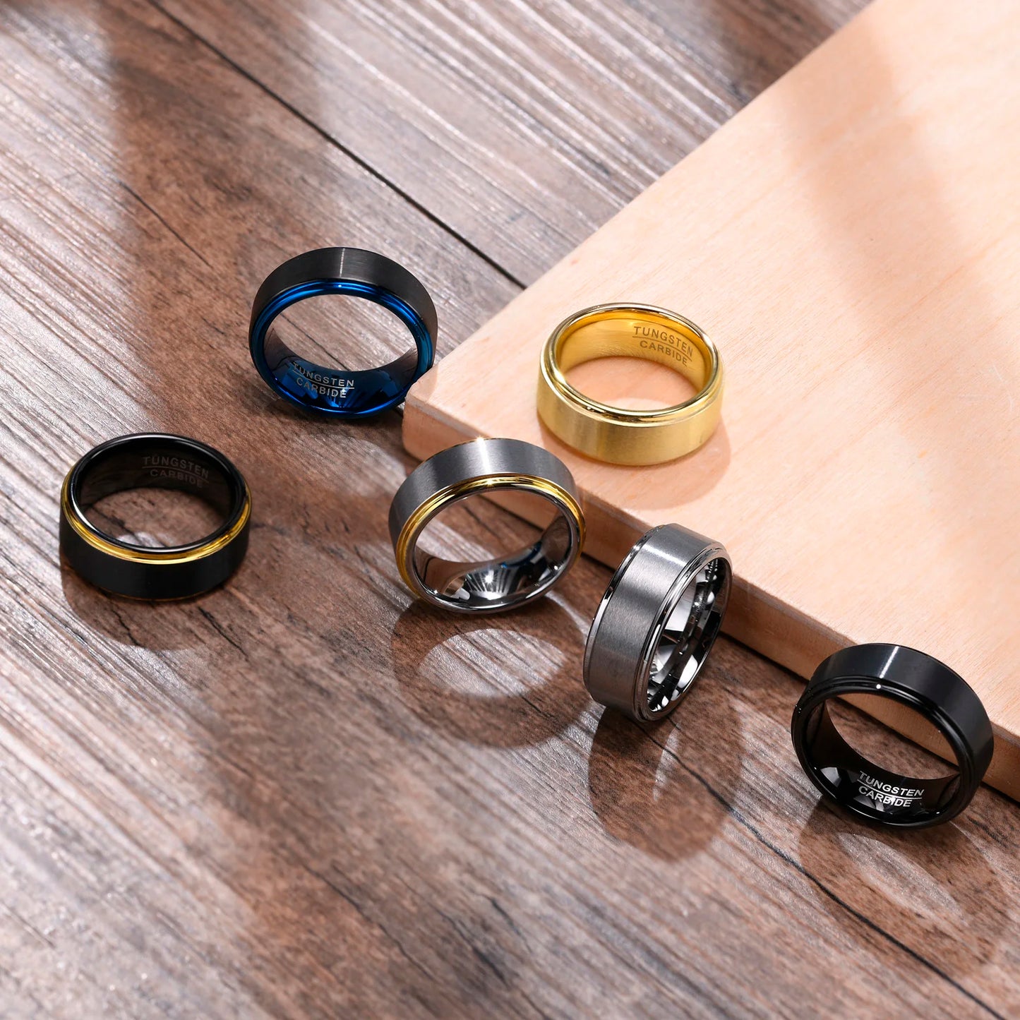 8mm Tungsten Wedding Rings for Men