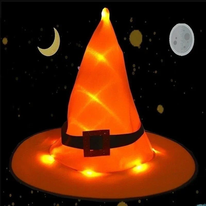 1pc- LED light up hanging Witch Hat