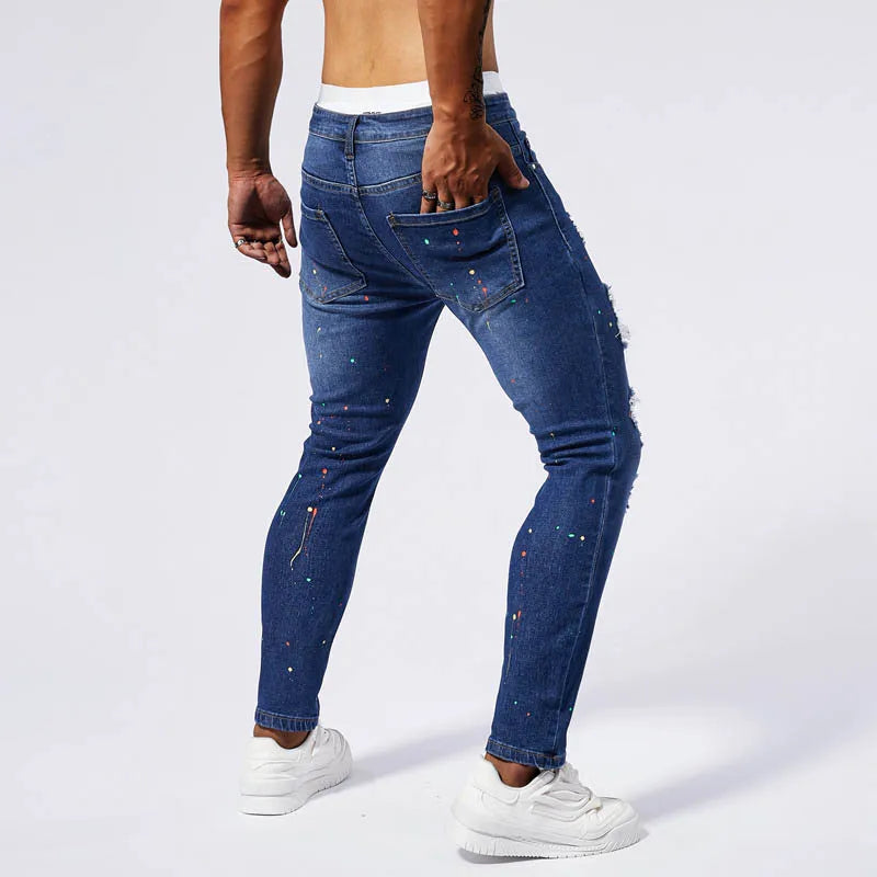 Men's Ripped Skinny jeans - slim fit